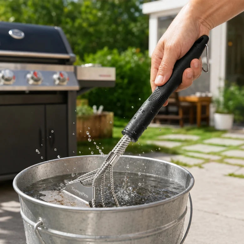 TempPro AGT300 Bristle-Free BBQ Grill Cleaning Brush